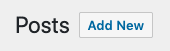 add new post button