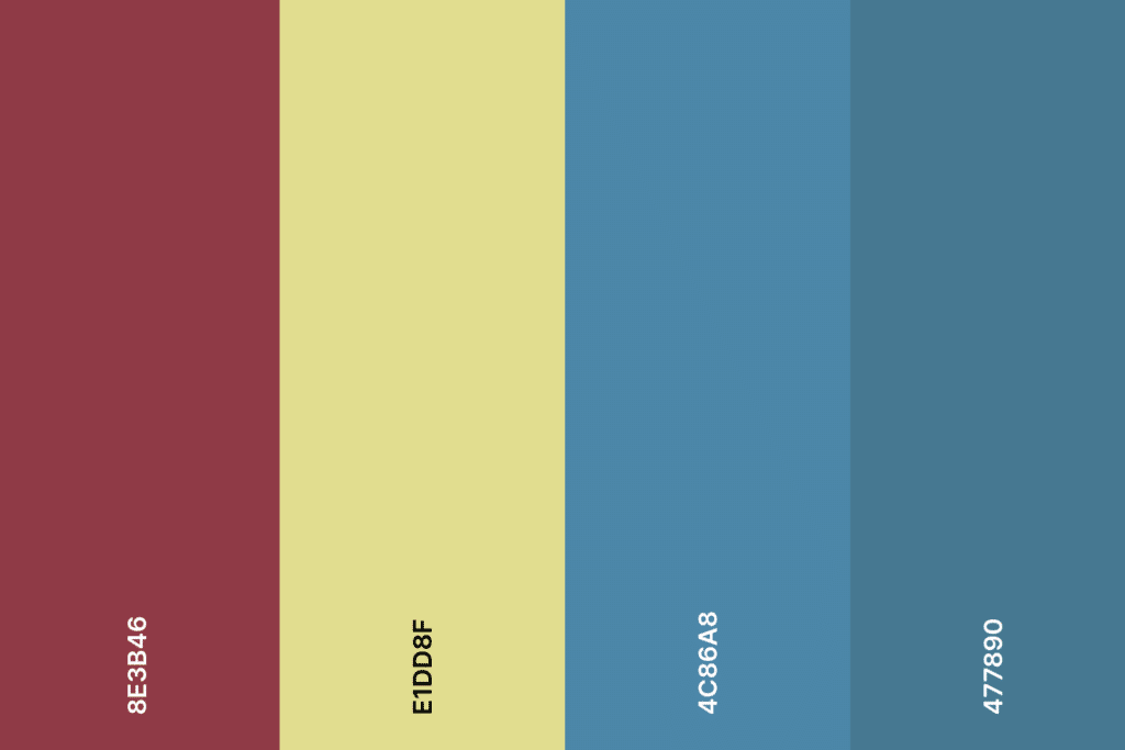muted color palette for web design trends